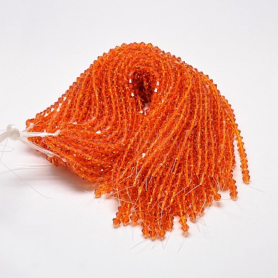 Imitate Austrian Crystal Bicone Glass Beads Strands X-GLAA-F029-6x6mm-11-1