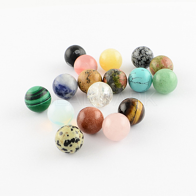 Natural & Synthetic Gemstone Stone Beads G-S117-10mm-M-1