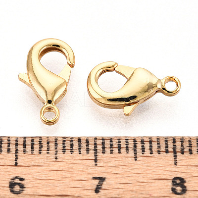Brass Lobster Claw Clasps KK-YW0004-01B-G-1