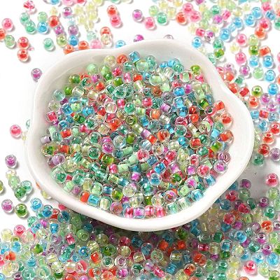 Transparent Glass Round Seed Beads SEED-B001-05A-03-1