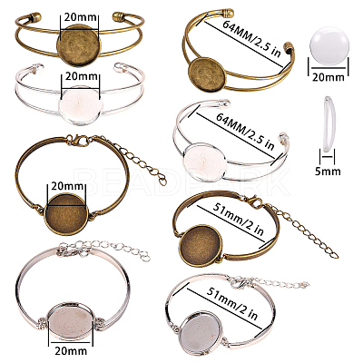 DIY Brass Bangle Makings DIY-SC0007-50-1