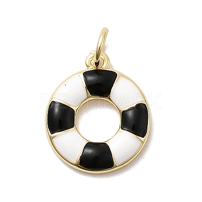 Brass Enamel Pendants KK-P338-23G-02-1