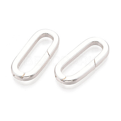 Brass Spring Gate Rings KK-WH20009-01S-1
