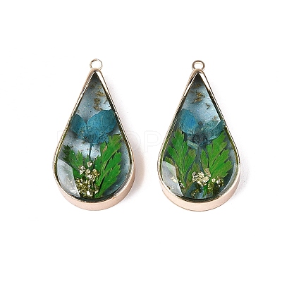 Epoxy Resin Pendants KK-Q082-01KCG-04-1