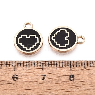 Alloy Enamel Pendants ENAM-Q002-01G-06-1