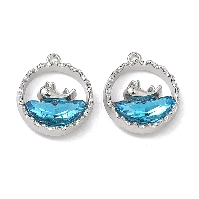 Alloy Glass Pendants FIND-B061-05P-A-1