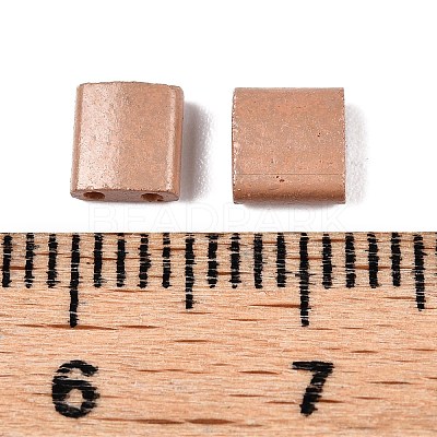 2-Hole Baking Paint Glass Seed Beads SEED-S023-17C-20-1