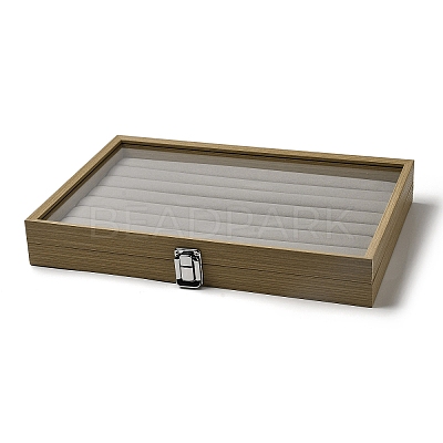 8-slot Wooden Ring Presentation Boxes ODIS-M007-02-1