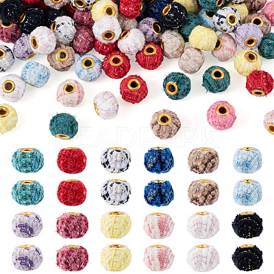 100Pcs Cloth Alloy European Beads FIND-TA0006-74-1
