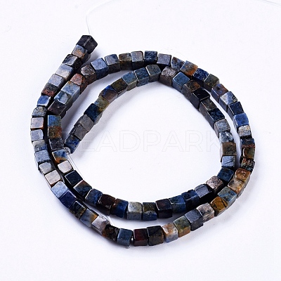 Natural Dumortierite Quartz Beads Strands G-D0020-18-1