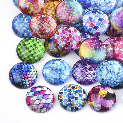 Flatback Glass Cabochons for DIY Projects GGLA-S047-03-1
