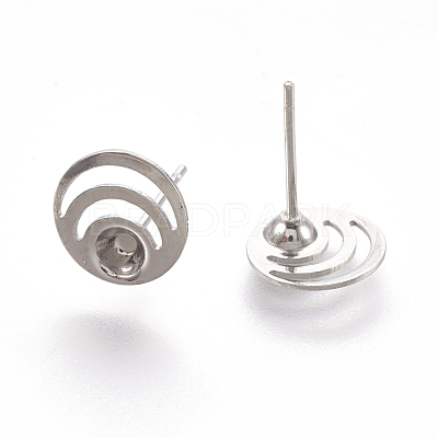 Tarnish Resistant 304 Stainless Steel Ear Stud Components STAS-G187-08P-1