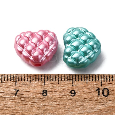 Pearlized Opaque Acrylic Beads OACR-G052-06-1