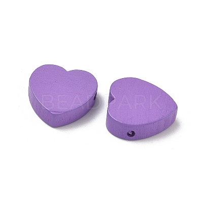 Spray Painted Wood Beads WOOD-L023-01A-1