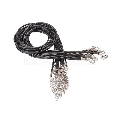 Waxed Cord Necklace Making X-NCOR-T001-01-1