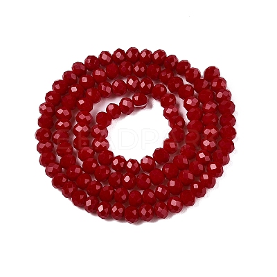 Opaque Solid Color Imitation Jade Glass Beads Strands EGLA-A044-P4mm-D02-1