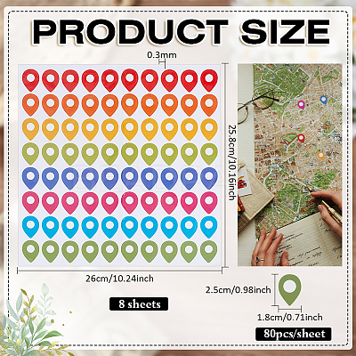 PVC Landmark Sign Stickers DIY-WH0504-957-1