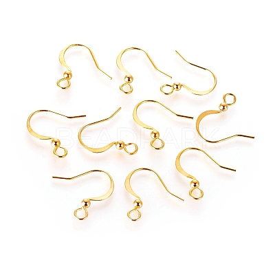 Long-Lasting Plated Brass French Earring Hooks X-KK-K204-137G-NF-1