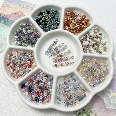 Transparent Glass Seed Beads FIND-U017-18I-1