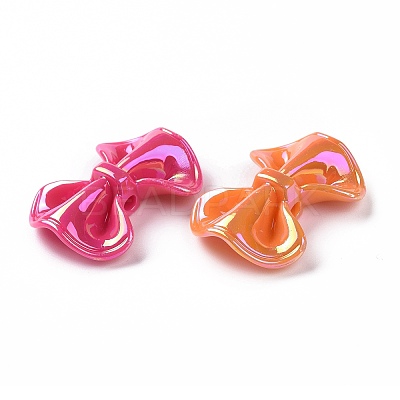 Opaque Acrylic Imitation Shell Beads OACR-P011-03G-1