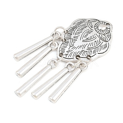 Tibetan Style Alloy Big Pendants AL-CBAAECB-02AS-A-1