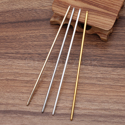 Iron Hair Stick Findings OHAR-PW0001-258KCG-1
