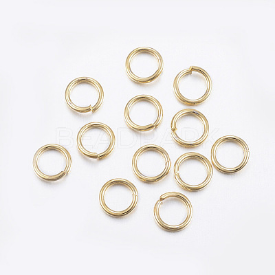304 Stainless Steel Open Jump Rings STAS-L187-10x1mm-G-1