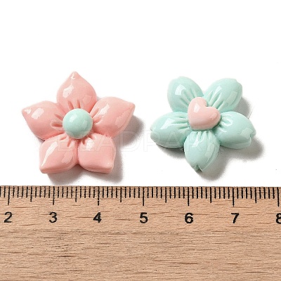 Opaque Resin Decoden Cabochons RESI-B023-06-1