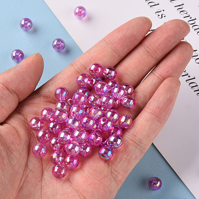 Transparent Acrylic Beads MACR-S370-B8mm-739-1