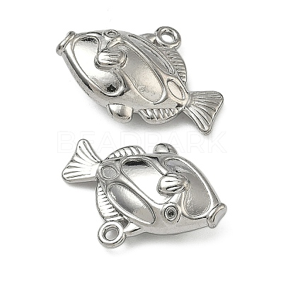304 Stainless Steel Pendants STAS-P446-13B-P-1