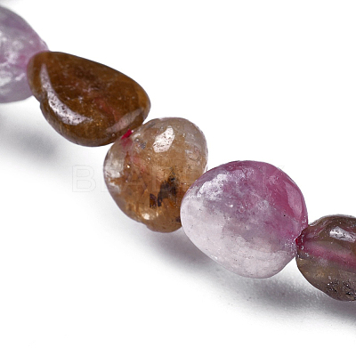 Natural Mixed Gemstone Bead Stretch Bracelets BJEW-K213-M04-1