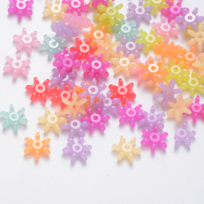 Imitation Jelly Acrylic Christmas Beads JACR-Q056-07-1