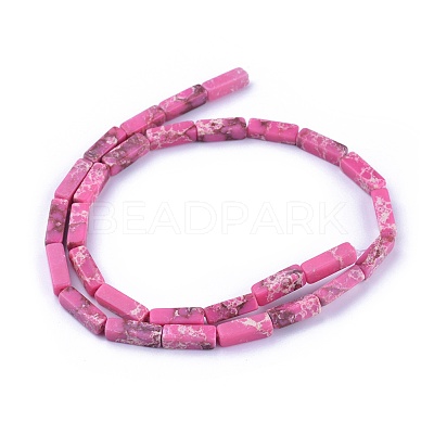 Synthetic Imperial Jasper Beads Strands G-E508-02J-1