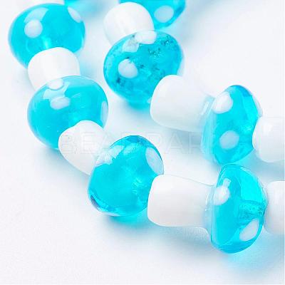 Handmade Lampwork Beads Strands LAMP-E015-03-1