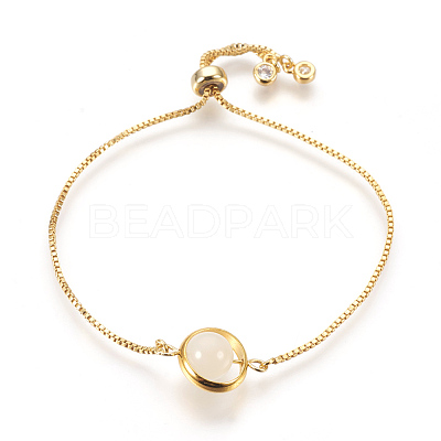 Natural Moonstone Bracelets Sets BJEW-JB03913-02-1