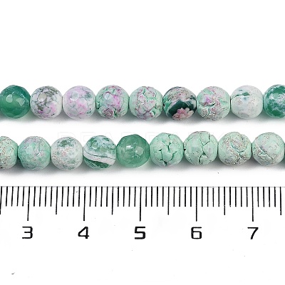 Natural Fire Crackle Agate Beads Strands G-C082-A01-46-1