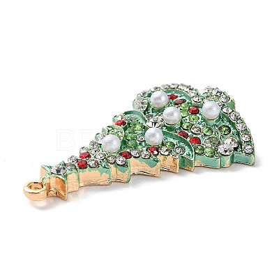 Christmas Zinc Alloy Rhinestone Pendnats X-PALLOY-K008-01C-KCG-1