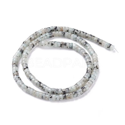 Natural Sesame Jasper/Kiwi Jasper Beads Strands G-F631-A48-1
