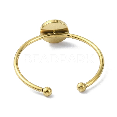 304 Stainless Steel Pad Rings Setting RJEW-H221-01G-01-1