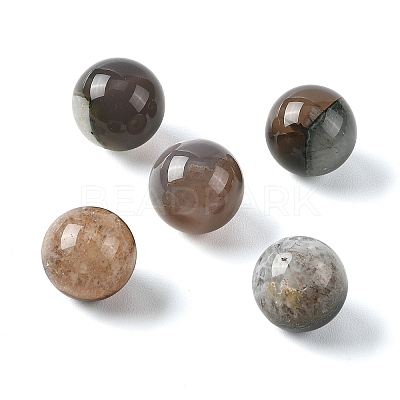 Natural Agate Sphere Beads GG-D003-A28-1