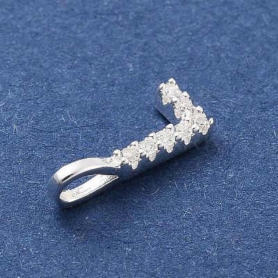 925 Sterling Silver with Cubic Zirconia Charms STER-Q004-01L-S-1