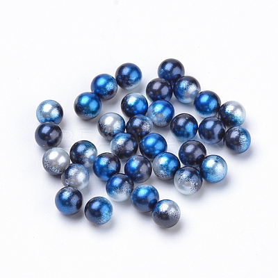 Rainbow Acrylic Imitation Pearl Beads OACR-R065-10mm-A11-1