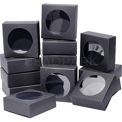 Foldable Kraft Paper Boxes CON-WH0068-63C-1