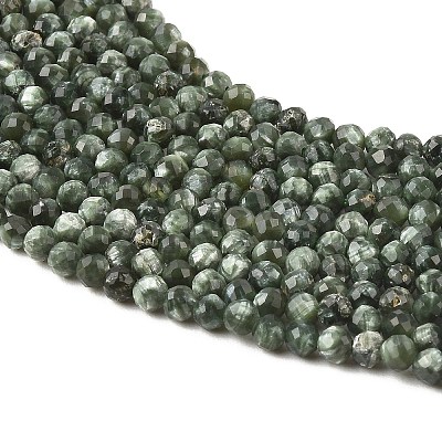 Natural Seraphinite Beads Strands G-K376-A02-4mm-1