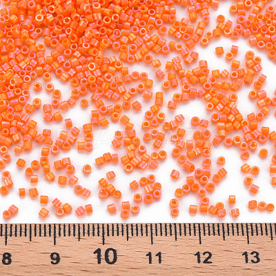 Frosted Glass Cylinder Beads SEED-S047-O-001-1