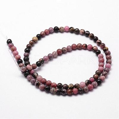 Natural Rhodonite Beads Strands G-D840-59-12mm-1