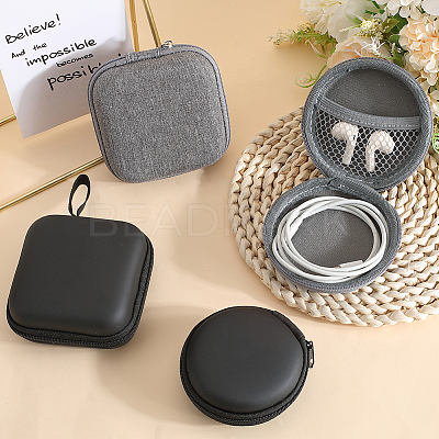 4Pcs 4 Styles Nylon Organizer Storage Zipper Bags FIND-GF0007-74-1