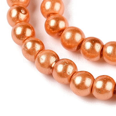 Baking Paint Glass Pearl Bead Strands HY-Q003-3mm-36-A-1