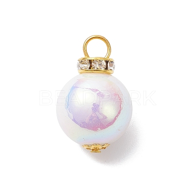 Imitation Pearl Acrylic Pendants PALLOY-JF04348-1