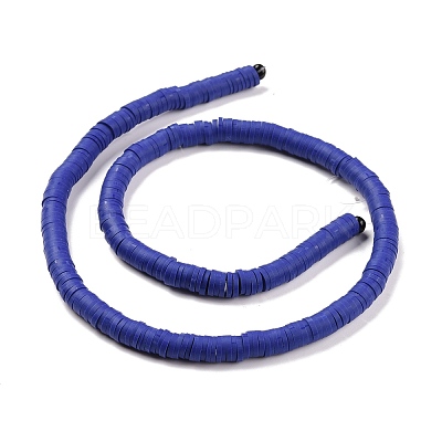 Handmade Polymer Clay Beads Strands CLAY-R089-6mm-Q100-1